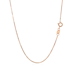 14k Rose Gold Classic Box Chain 0.60 mm