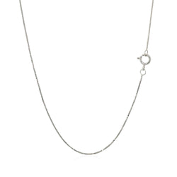 14k White Gold Classic Box Chain (0.45 mm)