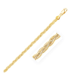 14k Yellow Gold Braided Chain (3.50 mm)