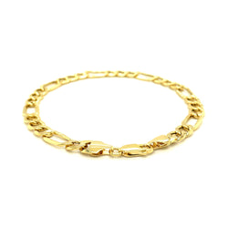 14k Yellow Gold Lite Figaro Bracelet (6.60 mm)