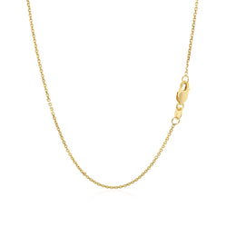 10k Yellow Gold Cable Chain (1.10 mm)