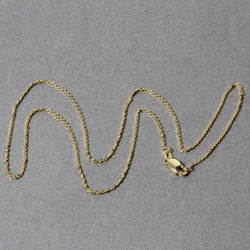 10k Yellow Gold Cable Chain (1.10 mm)