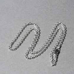 14k White Gold Diamond Cut Cable Link Chain (2.20 mm)