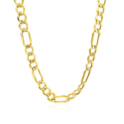 10k Yellow Gold Lite Figaro Chain (6.60 mm)