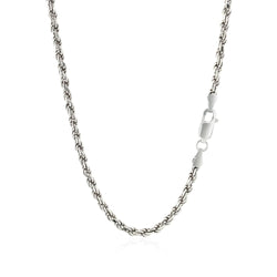 Sterling Silver Diamond Cut Rope Style Chain (2.90 mm)