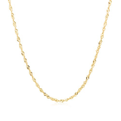14k Yellow Gold Singapore Chain (1.30 mm)