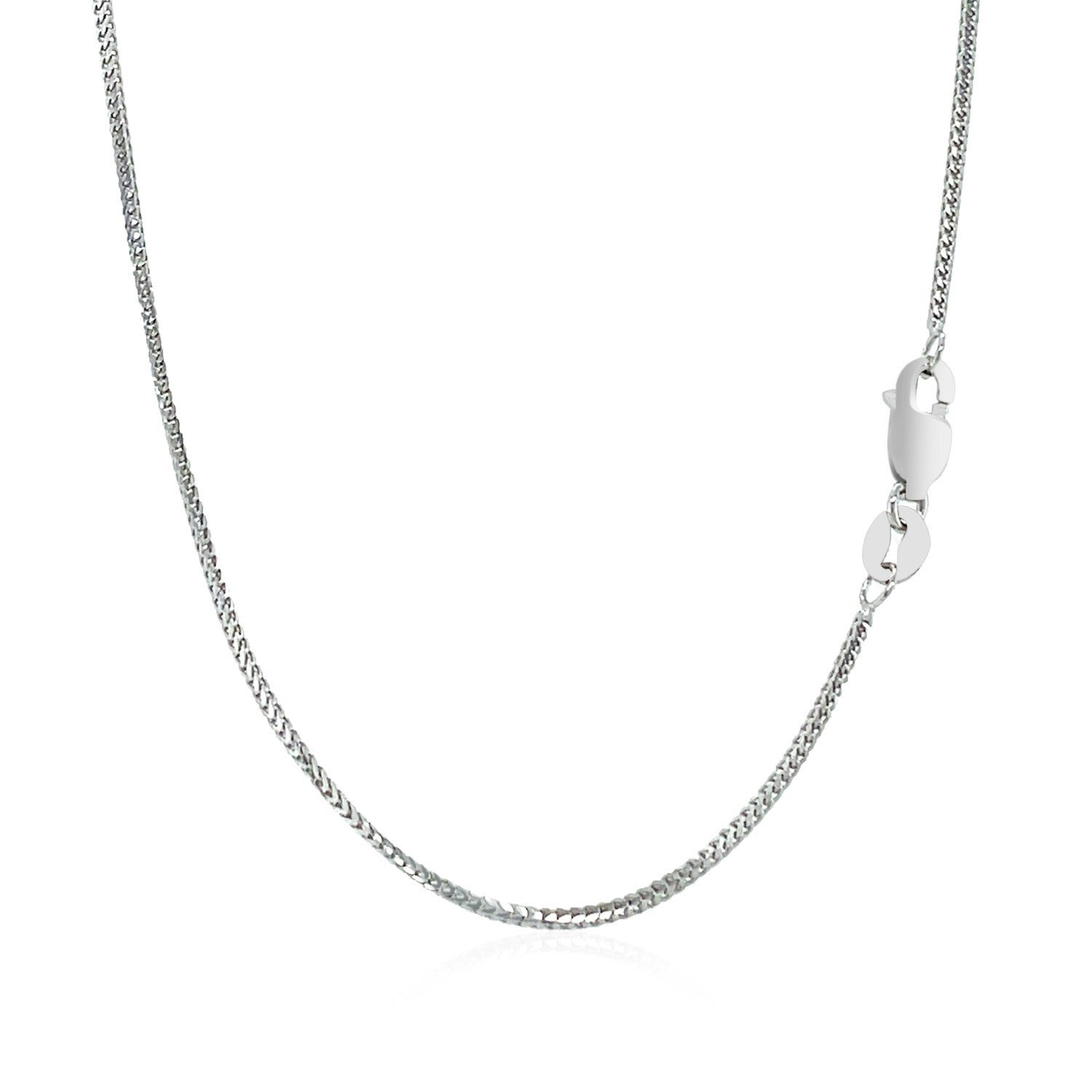 14k White Gold Franco Chain (0.90 mm)