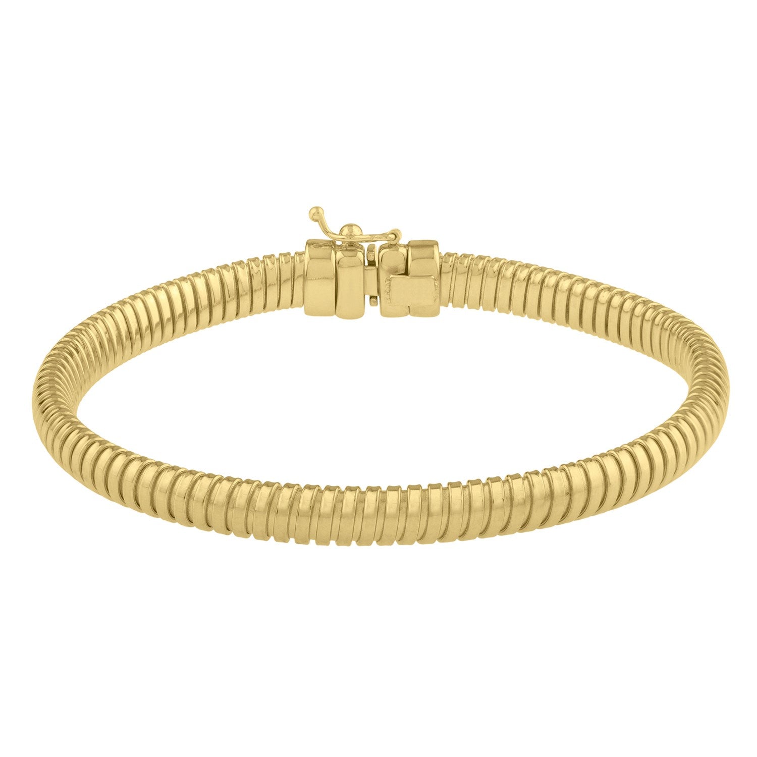 14k Yellow Gold Tubogas Bracelet (5.00 mm)