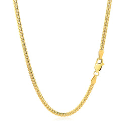 14k Yellow Gold Classic Solid Miami Cuban Chain (2.60 mm)