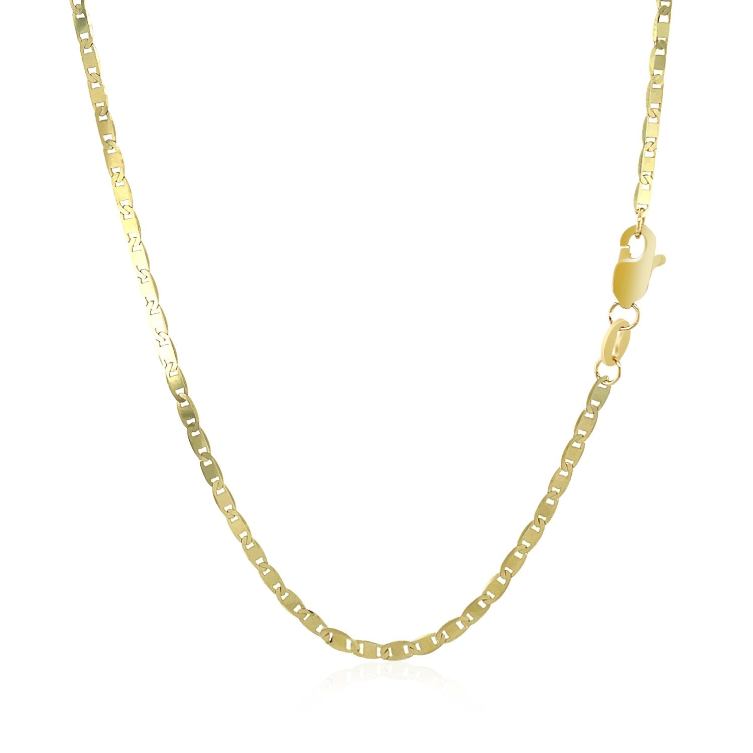 10k Yellow Gold Mariner Link Chain (1.70 mm)