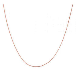 Double Extendable Diamond Cut Cable Chain in Rose Gold (0.87 mm)