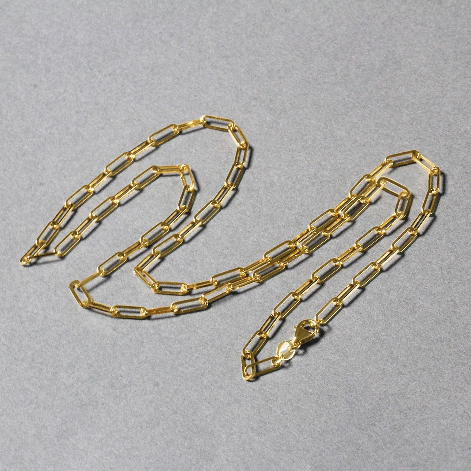 10K Yellow Gold Paperclip Chain (2.50 mm)