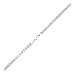 Sterling Silver Rhodium Plated Mariner Chain (5.60 mm)