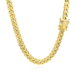 14k Yellow Gold Classic Miami Cuban Solid Chain (6.10 mm)